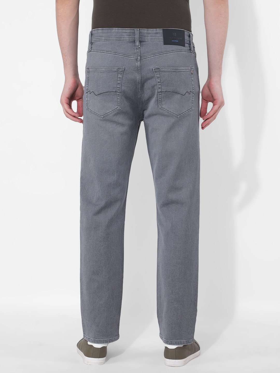 Numero Uno Men Solid Grey Jeans